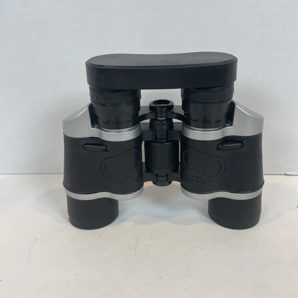 Bosch-Optikon Binoculars Black Silver Compass Outdoor Gear Case Caps